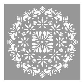 Artikel Mandala 33 30x30 cm Fayans Duvar Mobilya Stencil Boyama Şablonu