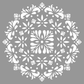 Artikel Mandala 33 30x30 cm Fayans Duvar Mobilya Stencil Boyama Şablonu