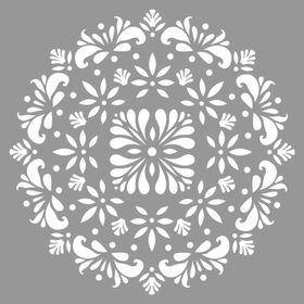 Artikel Mandala 33 30x30 cm Fayans Duvar Mobilya Stencil Boyama Şablonu