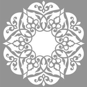 Artikel Mandala 38 30x30 cm Fayans Duvar Mobilya Stencil Boyama Şablonu