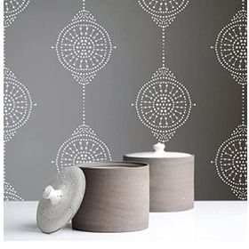 Artikel Mandala Desen 50x70 cm Duvar Fayans Mobilya Stencil Boyama Şablonu