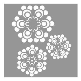 Artikel Mandala Kartanesi 30x30 cm Fayans Duvar Mobilya Stencil Boyama Şablonu