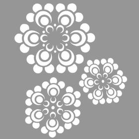 Artikel Mandala Kartanesi 30x30 cm Fayans Duvar Mobilya Stencil Boyama Şablonu