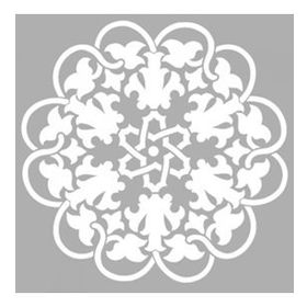 Artikel Mandala Motif 30x30 cm Fayans Duvar Mobilya Stencil Boyama Şablonu