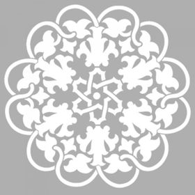 Artikel Mandala Motif 30x30 cm Fayans Duvar Mobilya Stencil Boyama Şablonu