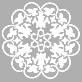 Artikel Mandala Motif 30x30 cm Fayans Duvar Mobilya Stencil Boyama Şablonu
