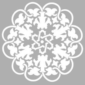 Artikel Mandala Motif 30x30 cm Fayans Duvar Mobilya Stencil Boyama Şablonu