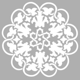 Artikel Mandala Motif 30x30 cm Fayans Duvar Mobilya Stencil Boyama Şablonu
