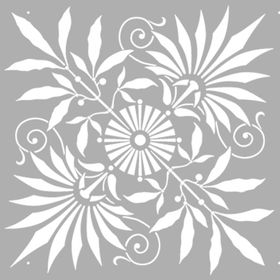 Artikel Marigold Çiçek Stencil Boyama şablonu 30x30 cm Duvar Stencil