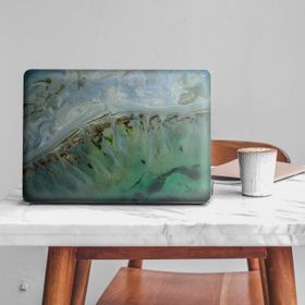 Artikel Mavi Altın Agate Dilimi Notebook Sticker