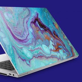 Artikel Mavi Mor Ebruli Notebook Sticker