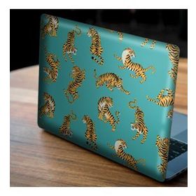 Artikel Mavi Üzerine Turuncu Kaplanlar Notebook Sticker