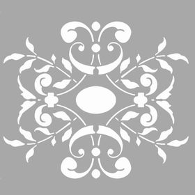 Artikel Maya Çiçek Motif 30x30 cm Duvar Fayans Mobilya Stencil Boyama Şablonu