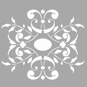 Artikel Maya Çiçek Motif 30x30 cm Duvar Fayans Mobilya Stencil Boyama Şablonu