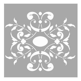 Artikel Maya Çiçek Motif 30x30 cm Duvar Fayans Mobilya Stencil Boyama Şablonu