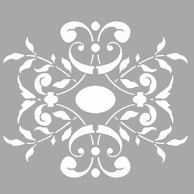 Artikel Maya Çiçek Motif 30x30 cm Duvar Fayans Mobilya Stencil Boyama Şablonu