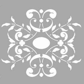 Artikel Maya Çiçek Motif 30x30 cm Duvar Fayans Mobilya Stencil Boyama Şablonu