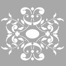 Artikel Maya Çiçek Motif 30x30 cm Duvar Fayans Mobilya Stencil Boyama Şablonu