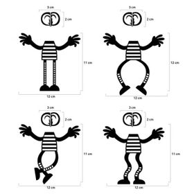 Artikel Maymunlar Priz Duvar Stickerı