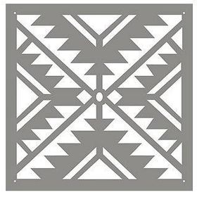 Artikel Meksika Kilim 1 30x30 cm Duvar Fayans Mobilya Stencil Boyama Şablonu