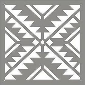 Artikel Meksika Kilim 1 30x30 cm Duvar Fayans Mobilya Stencil Boyama Şablonu