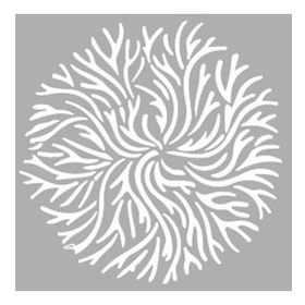 Artikel Mercan Motif Stencil Boyama şablonu 30x30 cm Duvar Stencil