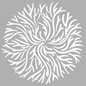 Artikel Mercan Motif Stencil Boyama şablonu 30x30 cm Duvar Stencil