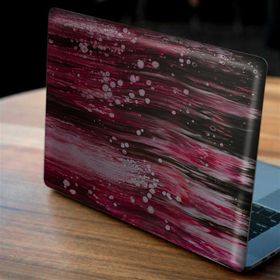 Artikel Mor Siyah Akış Notebook Sticker