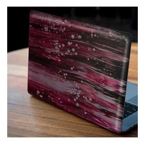 Artikel Mor Siyah Akış Notebook Sticker
