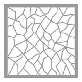 Artikel Mozaik Vitray Stencil Boyama Şablonu 30x30 cm Duvar Stencil