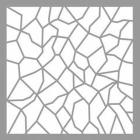Artikel Mozaik Vitray Stencil Boyama Şablonu 30x30 cm Duvar Stencil