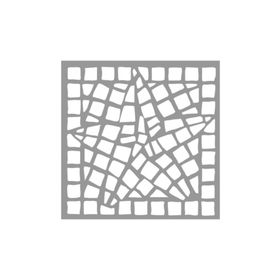 Artikel Mozaik Yıldız Stencil Boyama Şablonu 30x30 cm Duvar Stencil