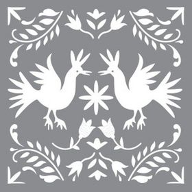 Artikel Nakış Motifi Stencil Boyama Şablonu 30x30 cm Duvar Stencil