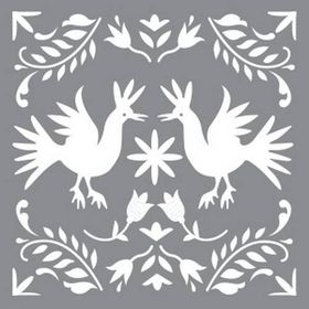 Artikel Nakış Motifi Stencil Boyama Şablonu 30x30 cm Duvar Stencil