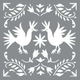 Artikel Nakış Motifi Stencil Boyama Şablonu 30x30 cm Duvar Stencil