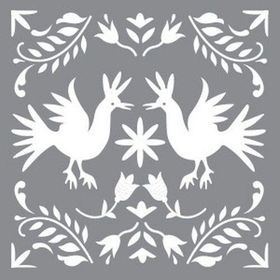 Artikel Nakış Motifi Stencil Boyama Şablonu 30x30 cm Duvar Stencil