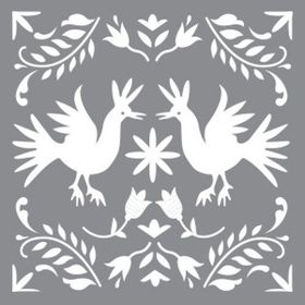 Artikel Nakış Motifi Stencil Boyama Şablonu 30x30 cm Duvar Stencil