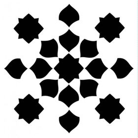 Artikel Negatif Fas Motif Stencil Boyama Şablonu 30x30 cm Duvar Stencil
