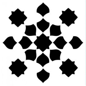 Artikel Negatif Fas Motif Stencil Boyama Şablonu 30x30 cm Duvar Stencil