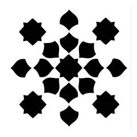 Artikel Negatif Fas Motif Stencil Boyama Şablonu 30x30 cm Duvar Stencil
