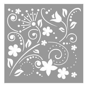 Artikel Nordik Nakışlar Stencil Boyama Şablonu 30x30 cm Duvar Stencil