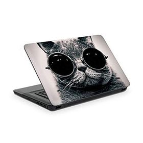 Artikel NS-002 Gözlüklü Kedi 38x27 cm Notebook Sticker
