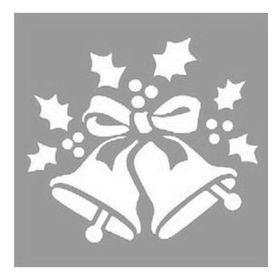 Artikel Ökse Otu ve Çanlar Stencil Boyama Şablonu 30x30 cm Duvar Stencil