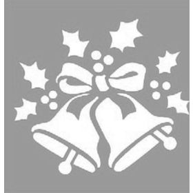 Artikel Ökse Otu ve Çanlar Stencil Boyama Şablonu 30x30 cm Duvar Stencil