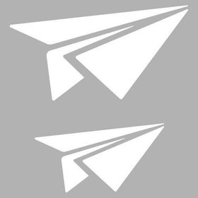 Artikel Origami Uçak Stencil Boyama Şablonu 30x30 cm Duvar Stencil