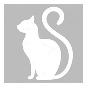 Artikel Oturan Kedi Stencil Boyama Şablonu 30x30 cm Duvar Stencil