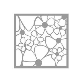 Artikel Papatya Vitray Stencil Boyama Şablonu 30x30 cm Duvar Stencil