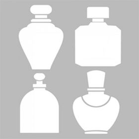 Artikel Parfüm Şişeleri Stencil Boyama Şablonu 30x30 cm Duvar Stencil