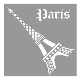 Artikel Paris Eyfel Stencil Boyama Şablonu 30x30 cm Duvar Stencil