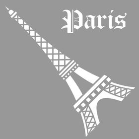 Artikel Paris Eyfel Stencil Boyama Şablonu 30x30 cm Duvar Stencil
